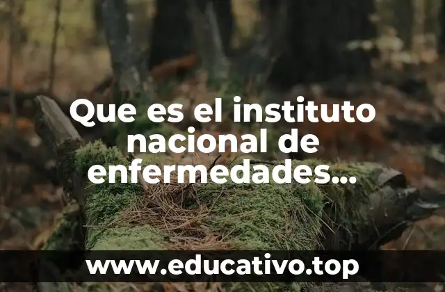 Que es el instituto nacional de enfermedades respiratorias