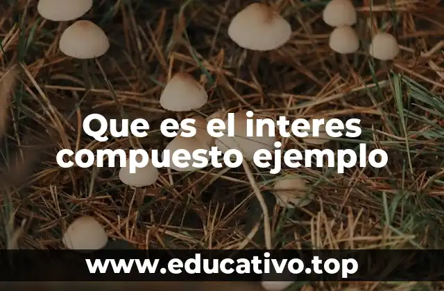 Que es el interes compuesto ejemplo