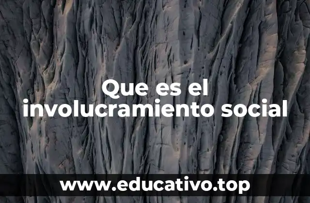 La importancia del involucramiento en el tejido social