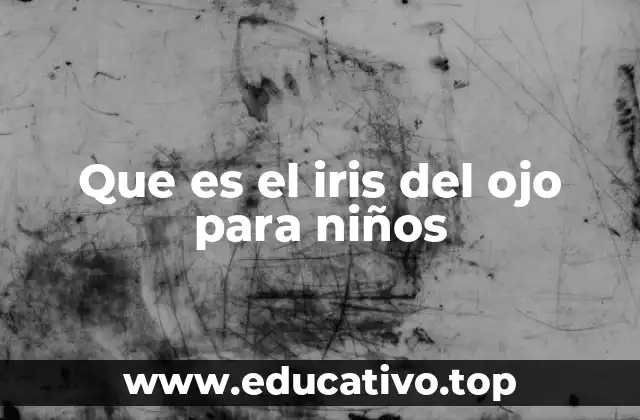 Que es el iris del ojo para niños