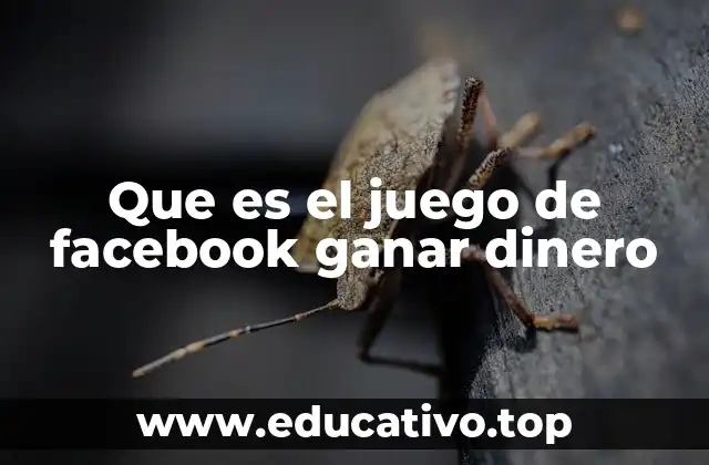 Que es el juego de facebook ganar dinero