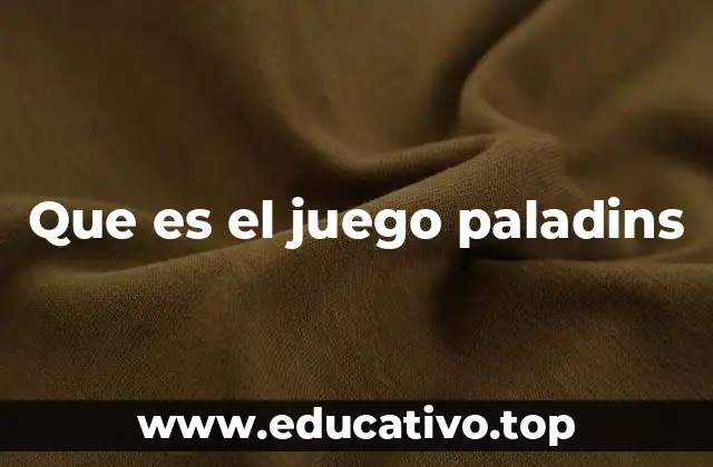 Que es el juego paladins