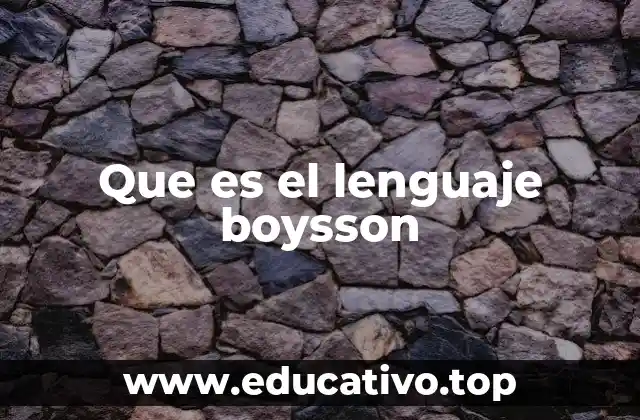 La importancia del lenguaje boysson en la producción audiovisual