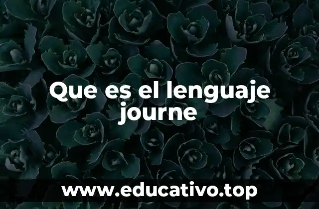 Que es el lenguaje journe