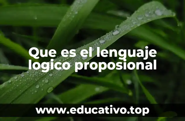 Fundamentos del lenguaje lógico proposicional