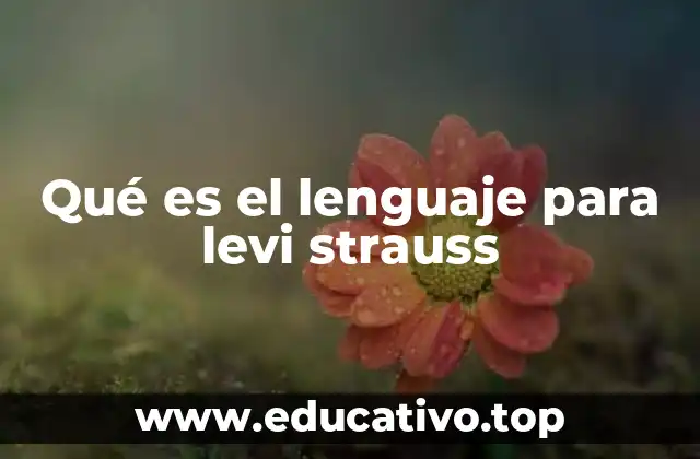 Qué es el lenguaje para levi strauss