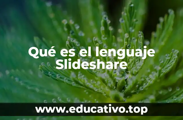 Qué es el lenguaje Slideshare