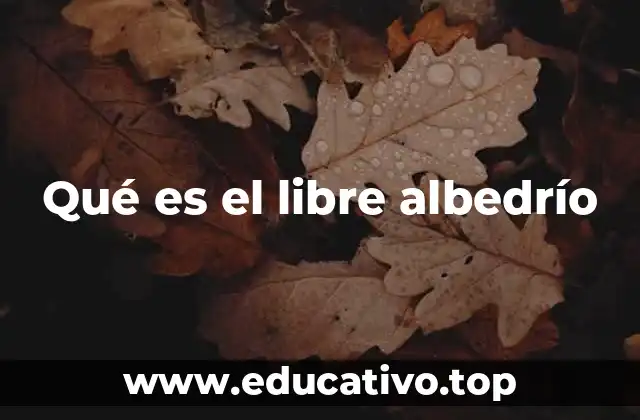 Qué es el libre albedrío