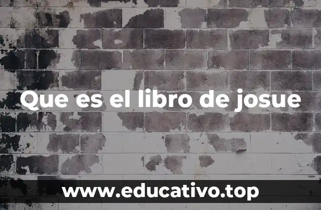 Que es el libro de josue