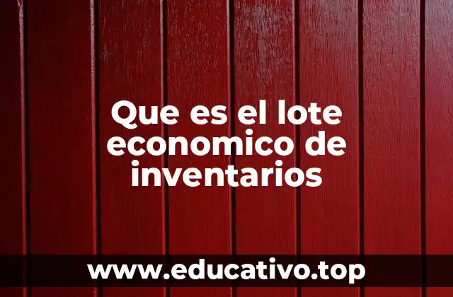 La importancia del lote económico en la logística empresarial