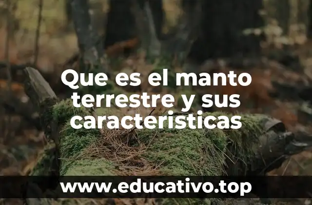 Que es el manto terrestre y sus caracteristicas