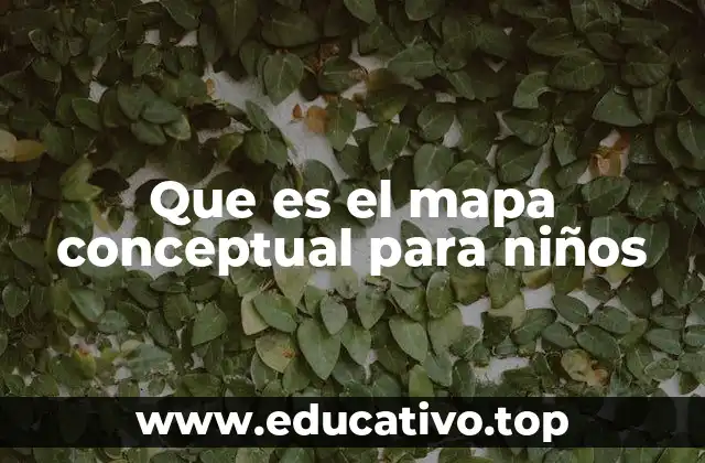 Que es el mapa conceptual para niños