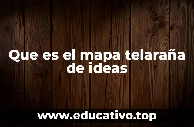 Que es el mapa telaraña de ideas