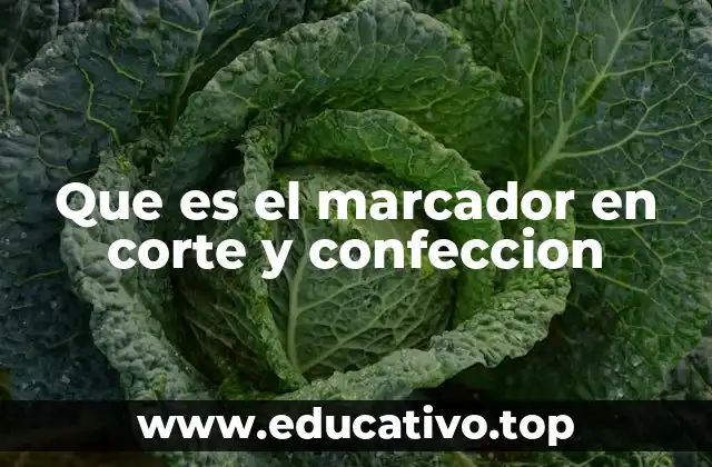Que es el marcador en corte y confeccion