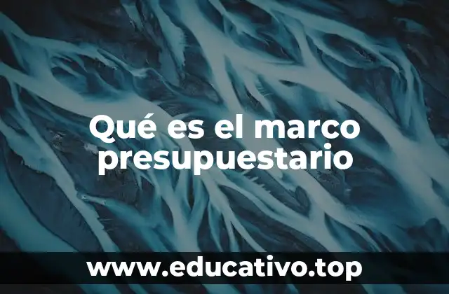 Qué es el marco presupuestario