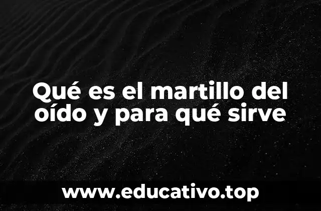 Qué es el martillo del oído y para qué sirve