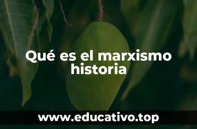 Qué es el marxismo historia