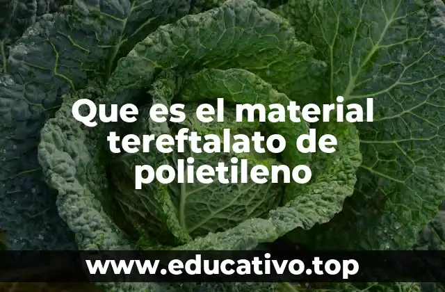 Que es el material tereftalato de polietileno