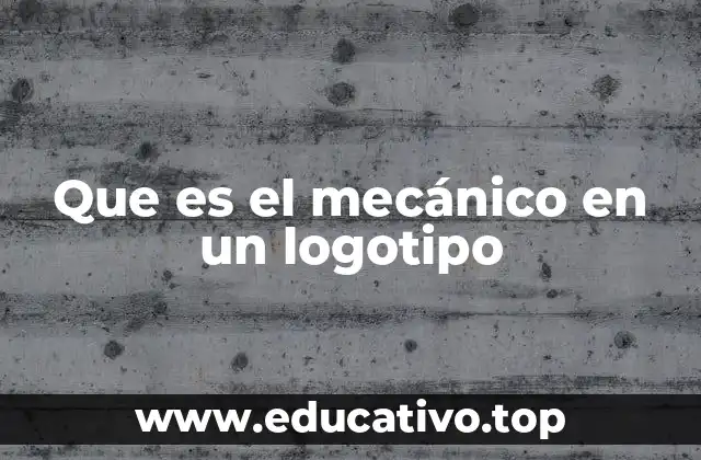 Que es el mecánico en un logotipo