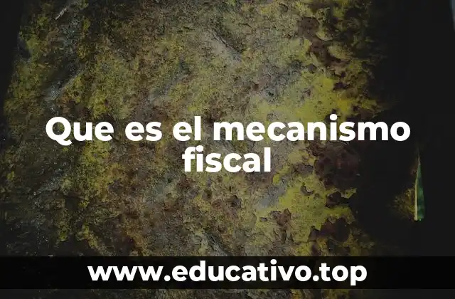 Que es el mecanismo fiscal