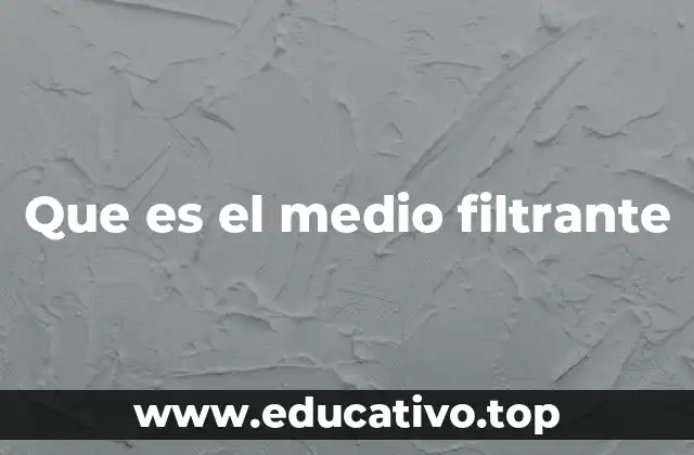 La importancia del medio filtrante en la purificación