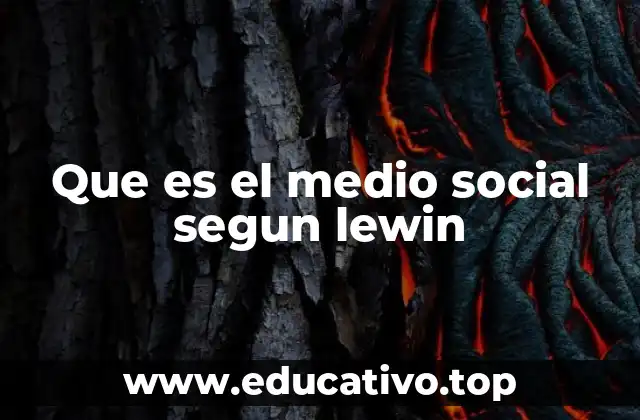 Que es el medio social segun lewin