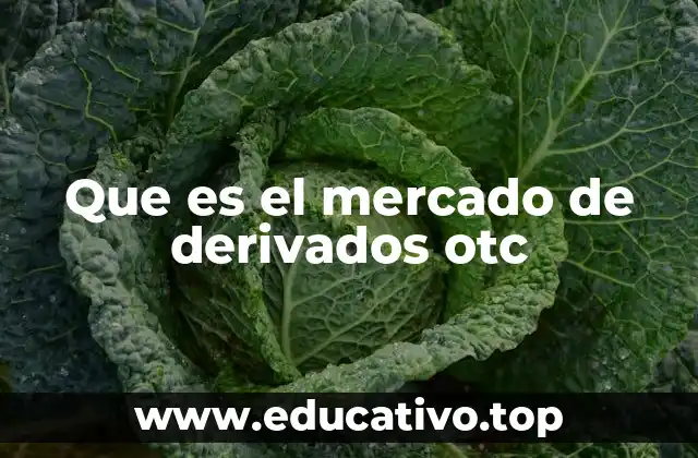 Que es el mercado de derivados otc