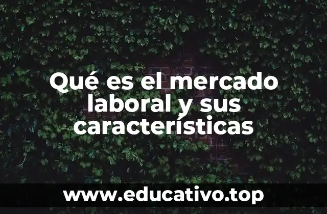 El funcionamiento del mercado laboral sin mencionar directamente el término