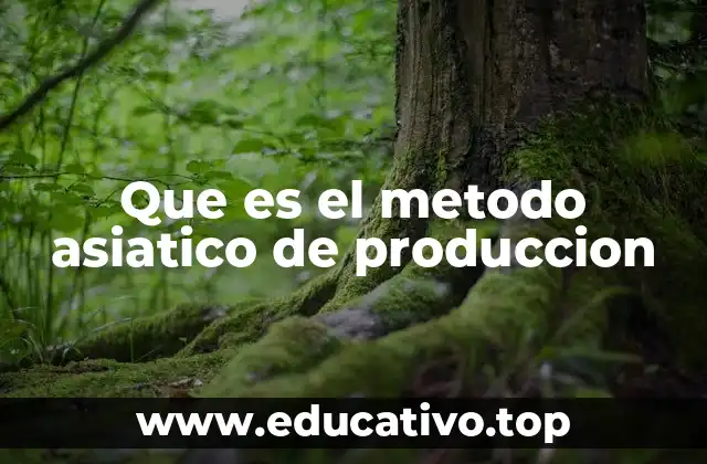 Que es el metodo asiatico de produccion
