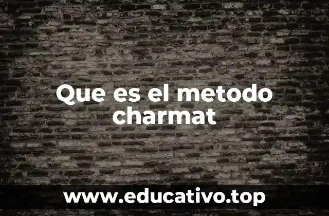 Que es el metodo charmat