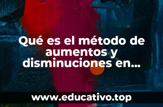 Qué es el método de aumentos y disminuciones en geopolis