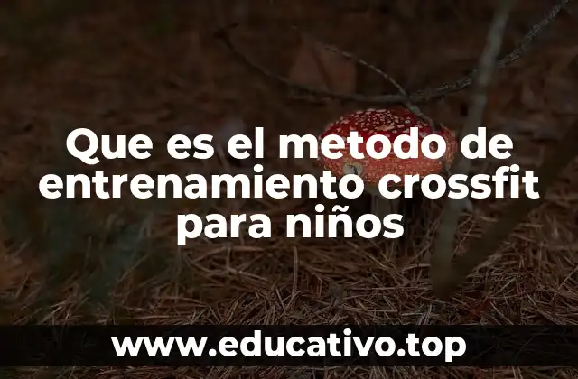 Que es el metodo de entrenamiento crossfit para niños