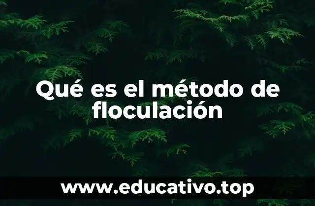 Qué es el método de floculación