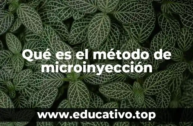 ¿Cómo se diferencia la microinyección de otras técnicas de inyección celular?