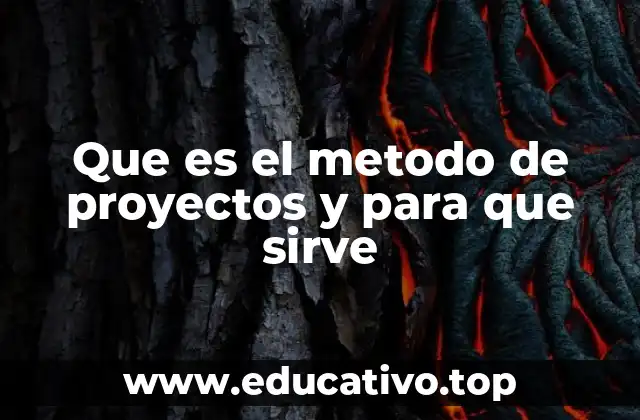 Que es el metodo de proyectos y para que sirve