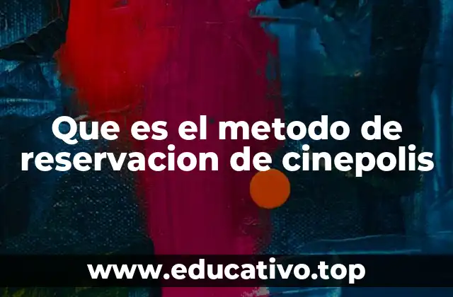 Que es el metodo de reservacion de cinepolis