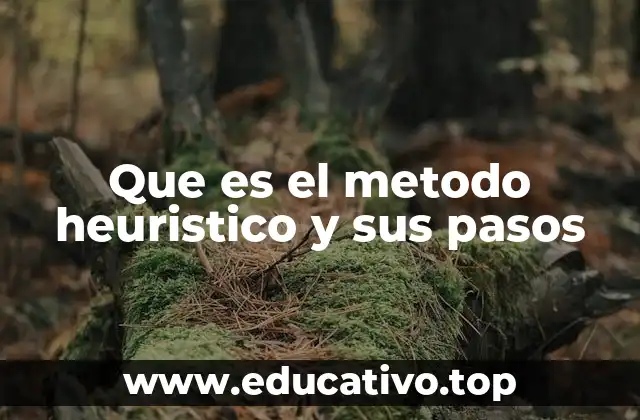 Que es el metodo heuristico y sus pasos