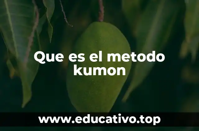 Que es el metodo kumon