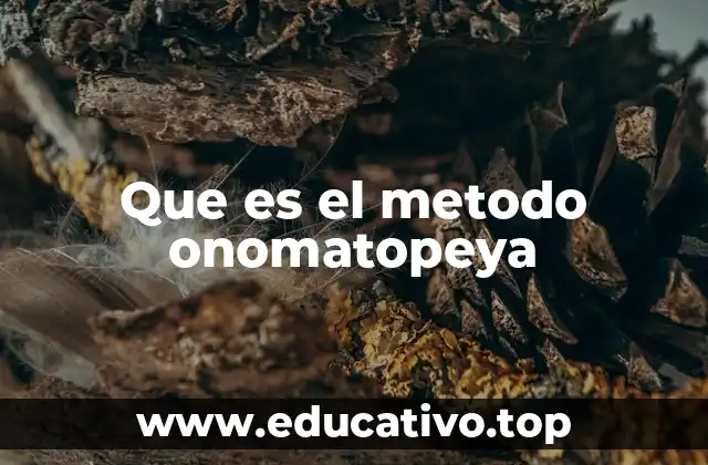 Que es el metodo onomatopeya