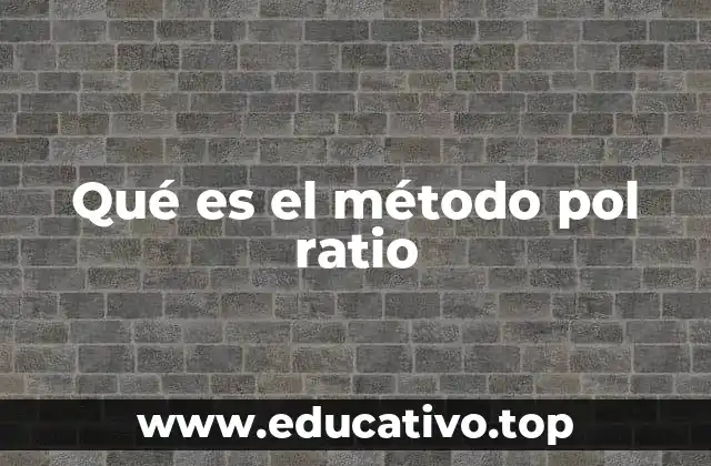 Qué es el método pol ratio
