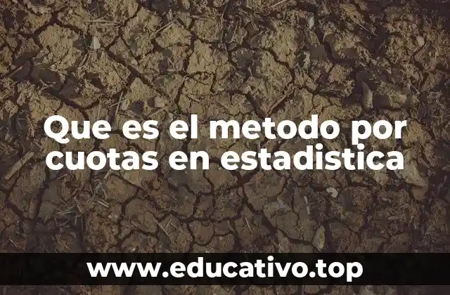 Que es el metodo por cuotas en estadistica