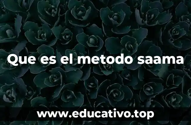 Que es el metodo saama