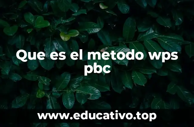 Que es el metodo wps pbc