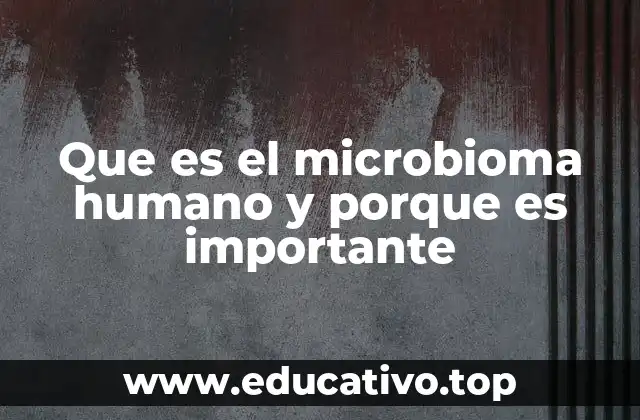 Que es el microbioma humano y porque es importante