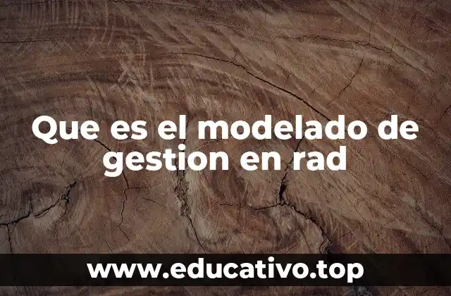 Que es el modelado de gestion en rad