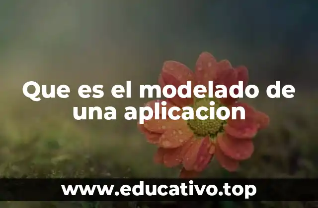 Que es el modelado de una aplicacion
