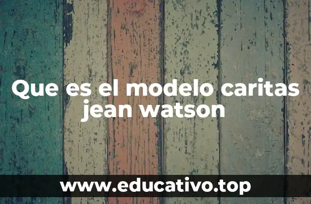 Que es el modelo caritas jean watson