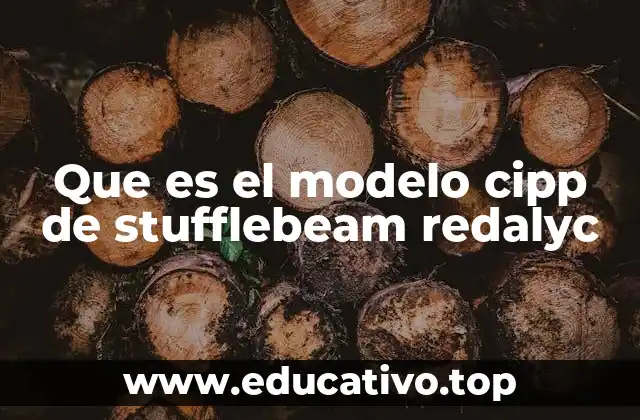 Que es el modelo cipp de stufflebeam redalyc
