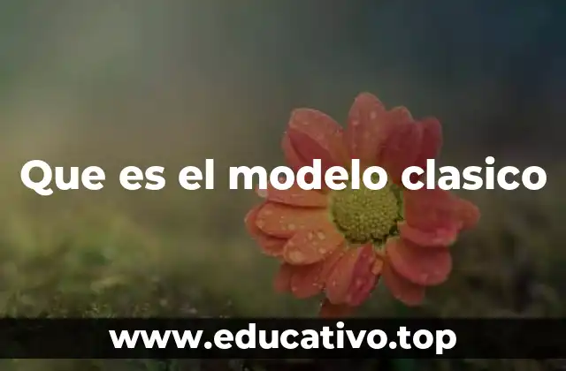 Que es el modelo clasico