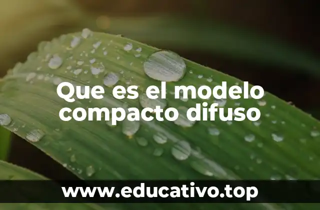Que es el modelo compacto difuso